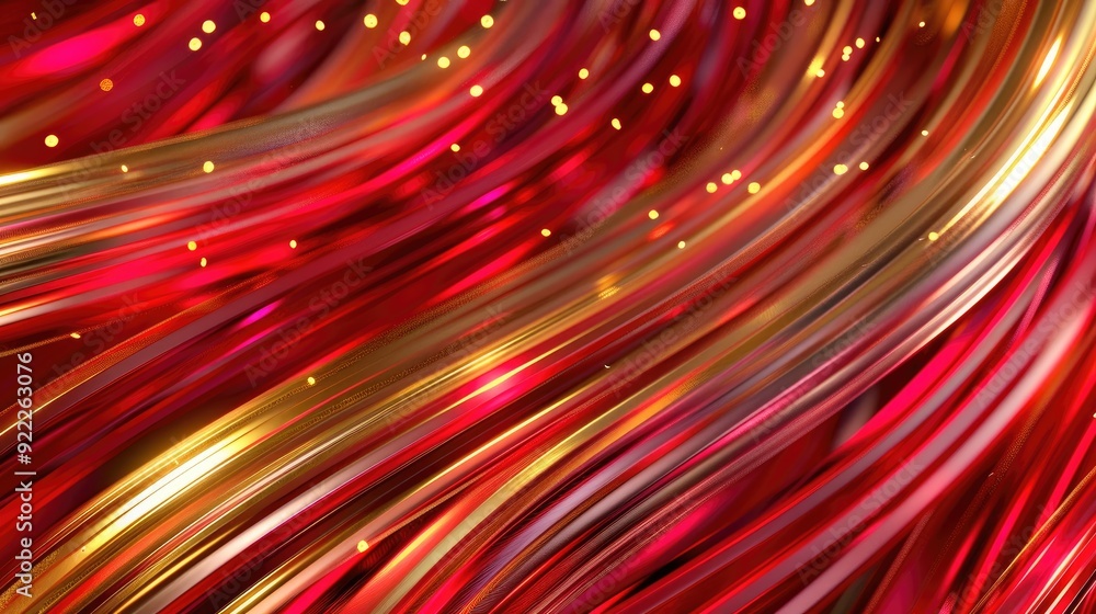 Abstract background with vibrant red and gold Abstract background with vibrant red and gold