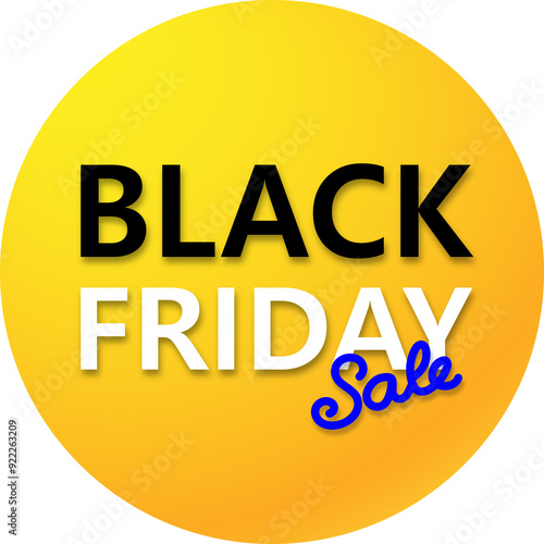 black friday sale icon yellow