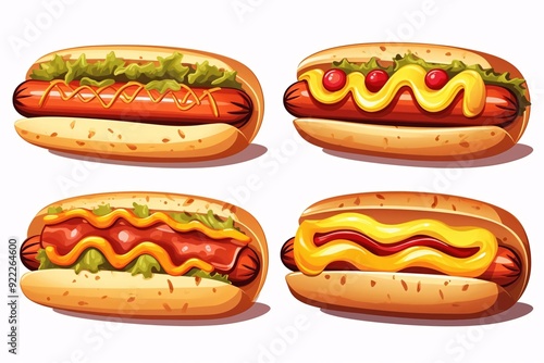 hot dog with ketchup