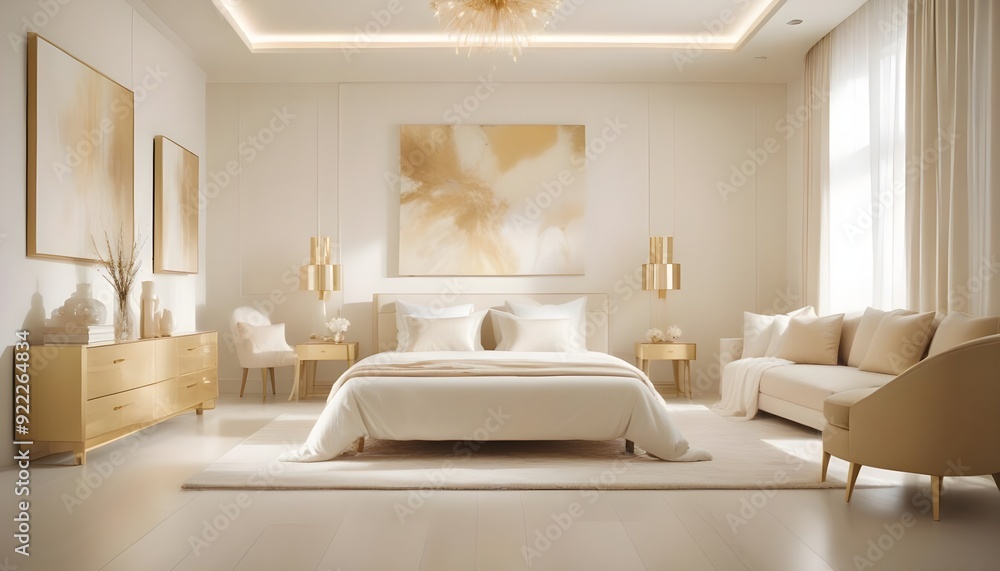 Photo interior modern design room 3d illustration Photo interior modern design room 3d illustration