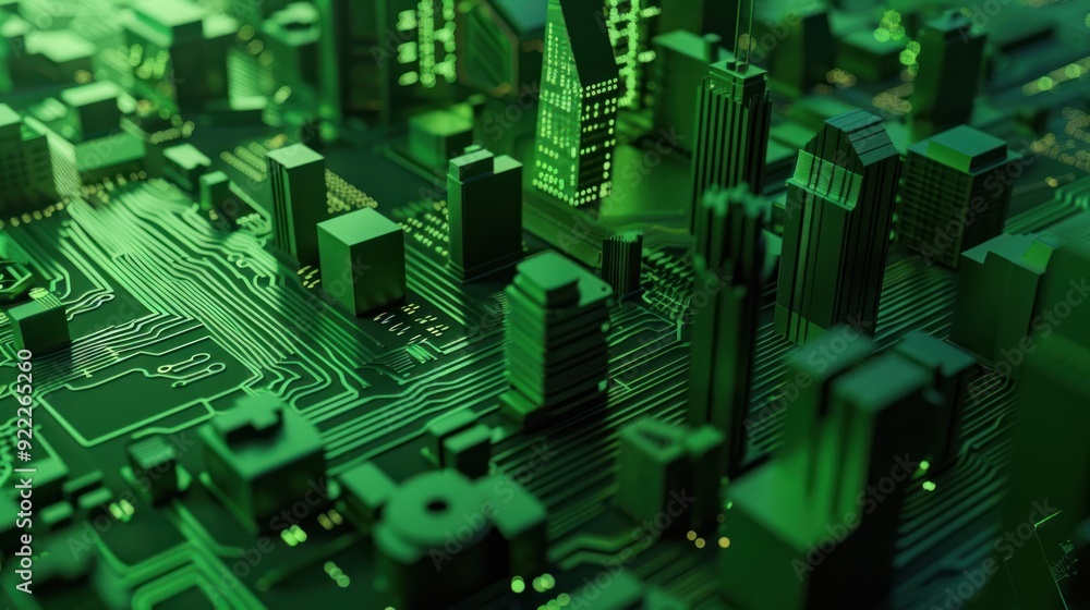 Circuit City: A Futuristic Urban Landscape Circuit City: A Futuristic Urban Landscape