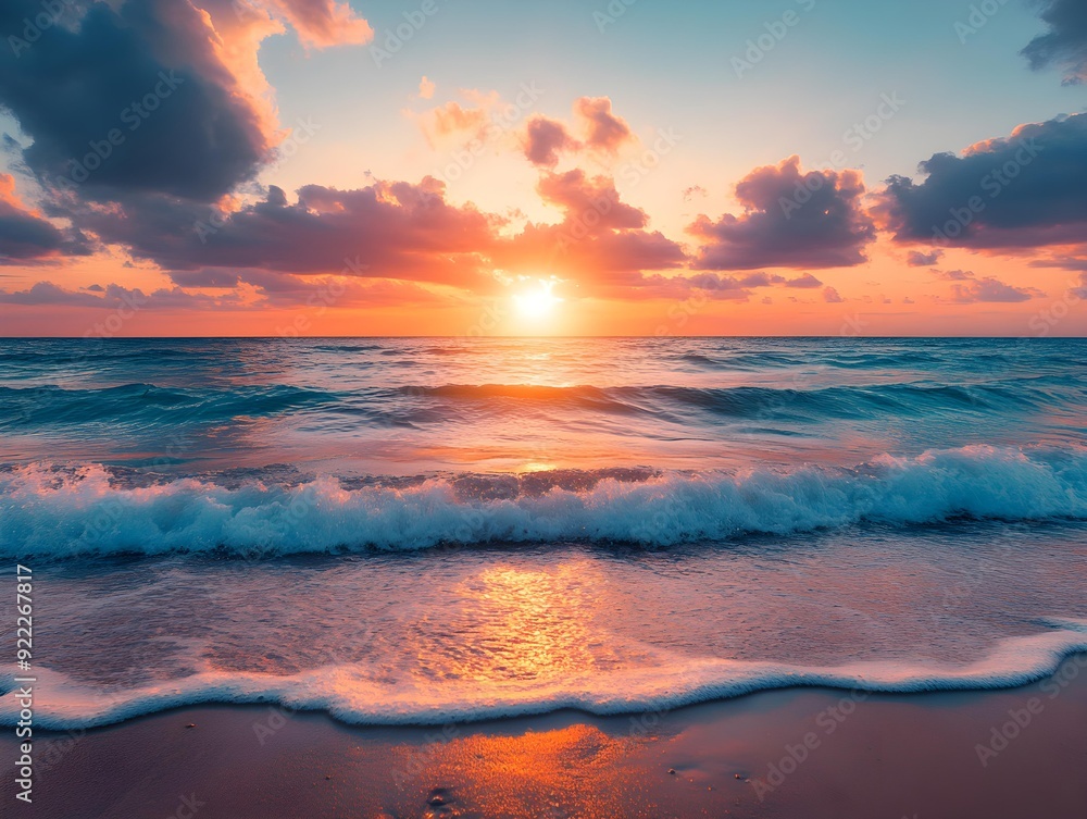 Fototapeta premium sunset at the beach