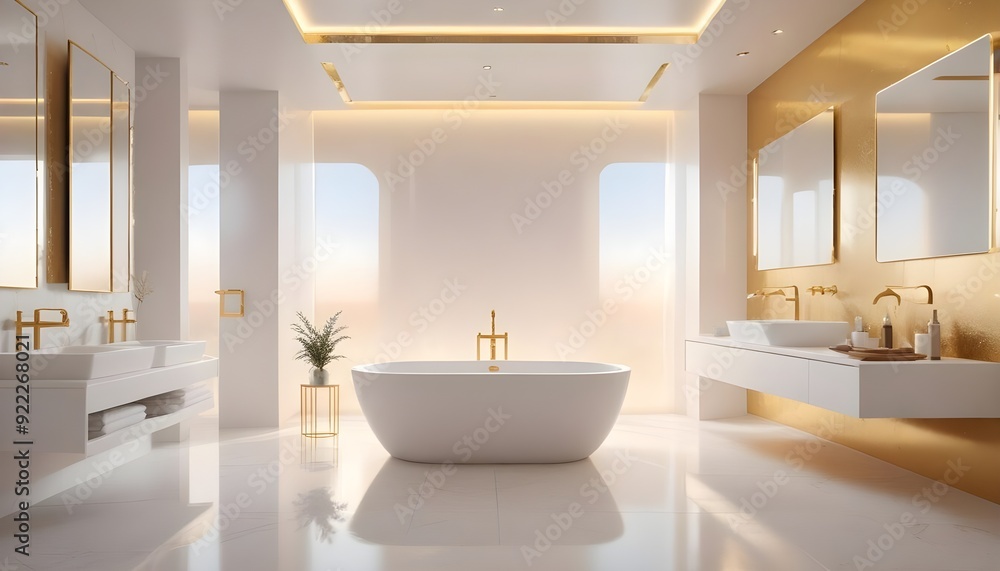Photo interior modern design room 3d illustration Photo interior modern design room 3d illustration