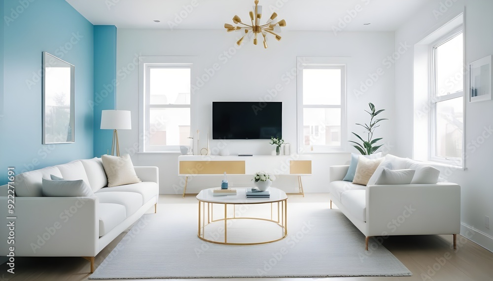 Fototapeta premium Photo interior modern design room 3d illustration