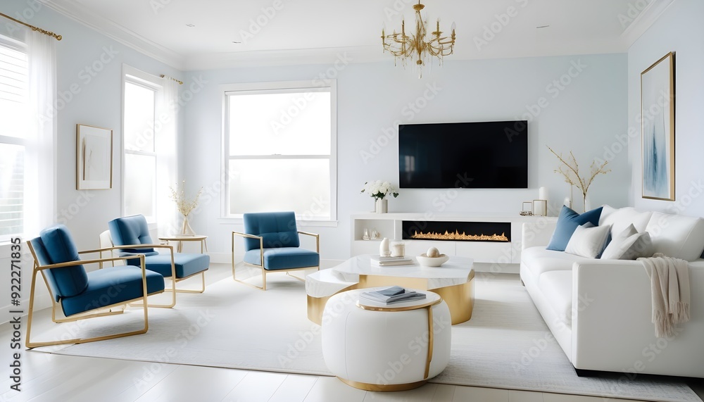 Photo interior modern design room 3d illustration Photo interior modern design room 3d illustration