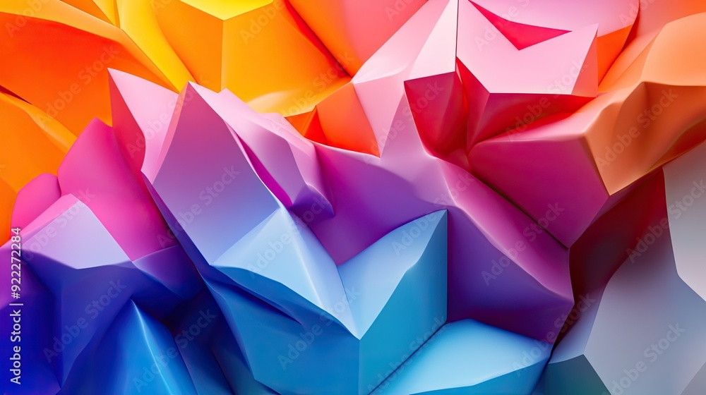 Captivating 3D colorful background with geometric shapes and smooth color transitions, perfect for modern art Captivating 3D colorful background with geometric shapes and smooth color transitions, perfect for modern art