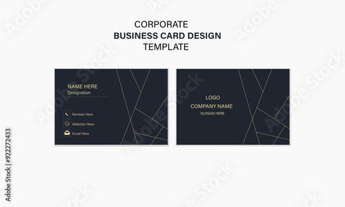 Modern and simple business card design 
