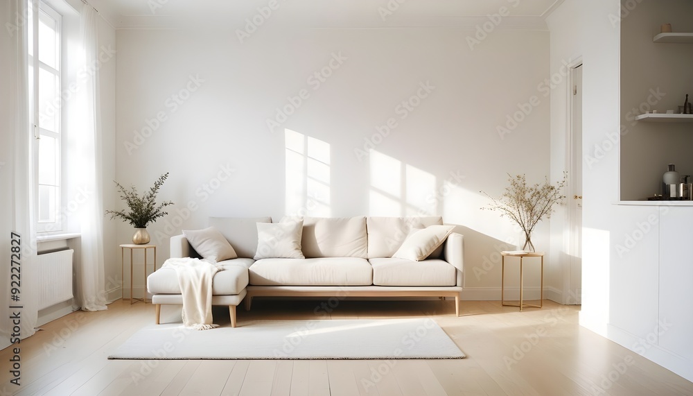 Photo interior modern design room 3d illustration Photo interior modern design room 3d illustration