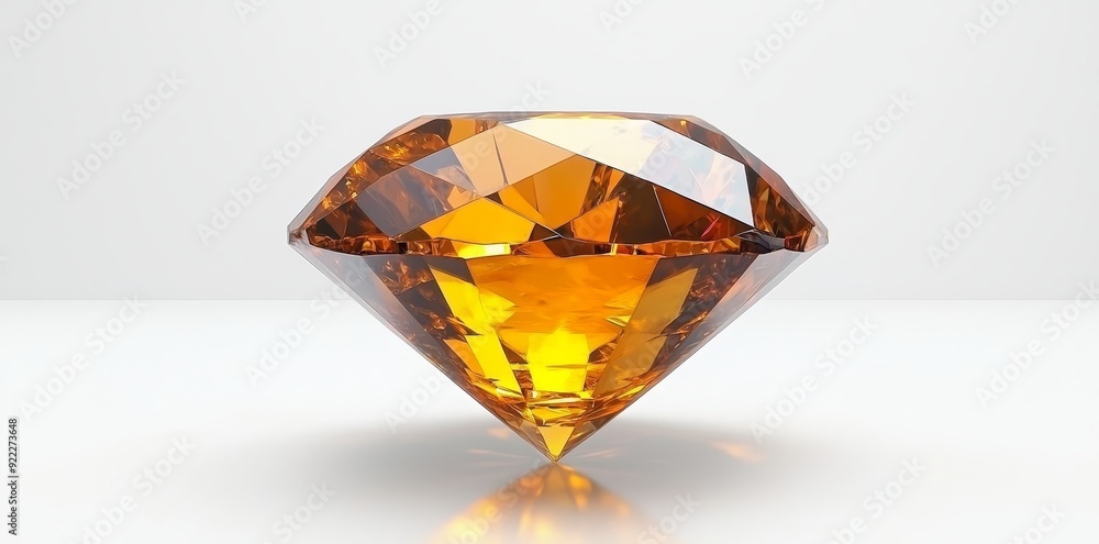 - Stock image of a transparent amber isolated on a white background - Stock image of a transparent amber isolated on a white background