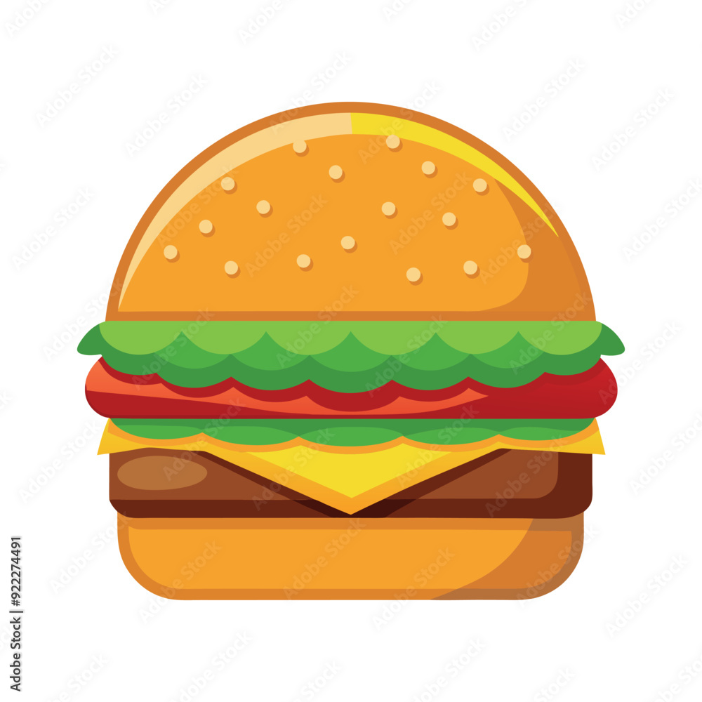 hamburger isolated vector template illustration hamburger isolated vector template illustration