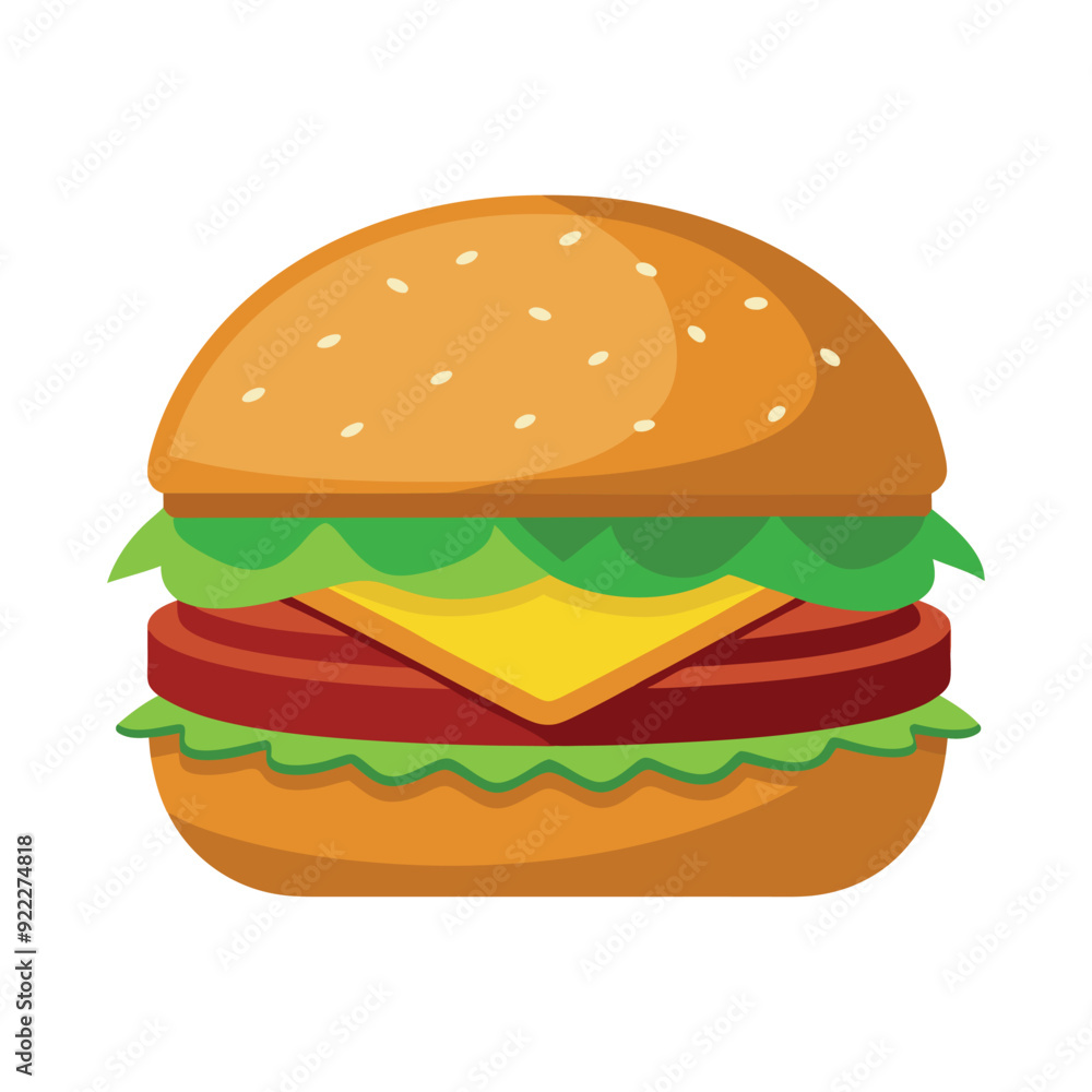 hamburger isolated vector template illustration hamburger isolated vector template illustration