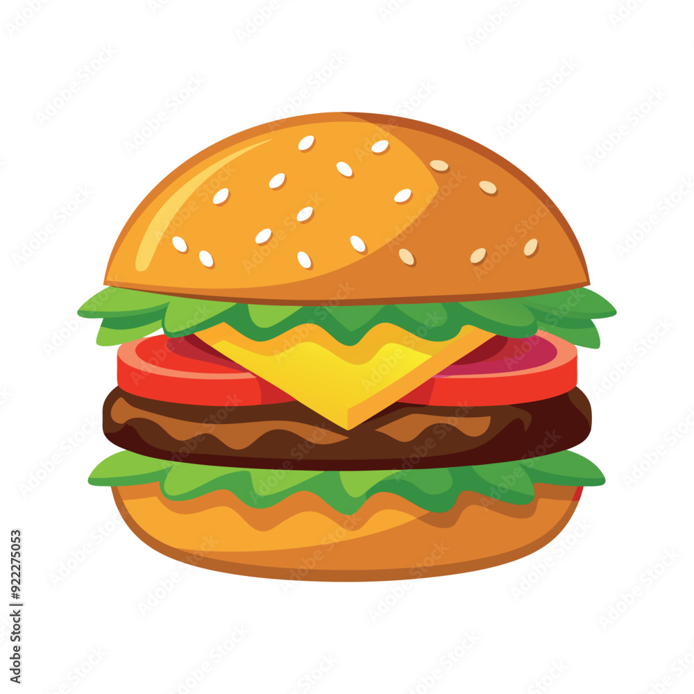 hamburger isolated vector template illustration hamburger isolated vector template illustration