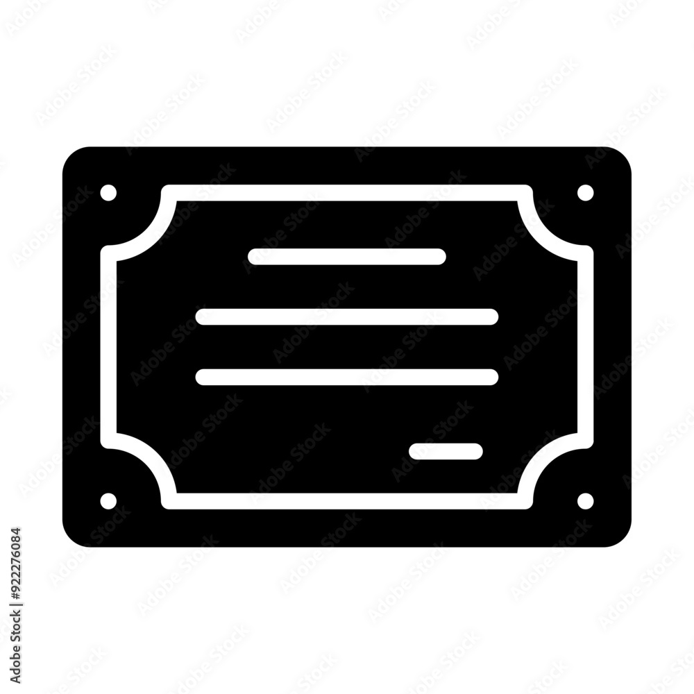 certification glyph icon certification glyph icon
