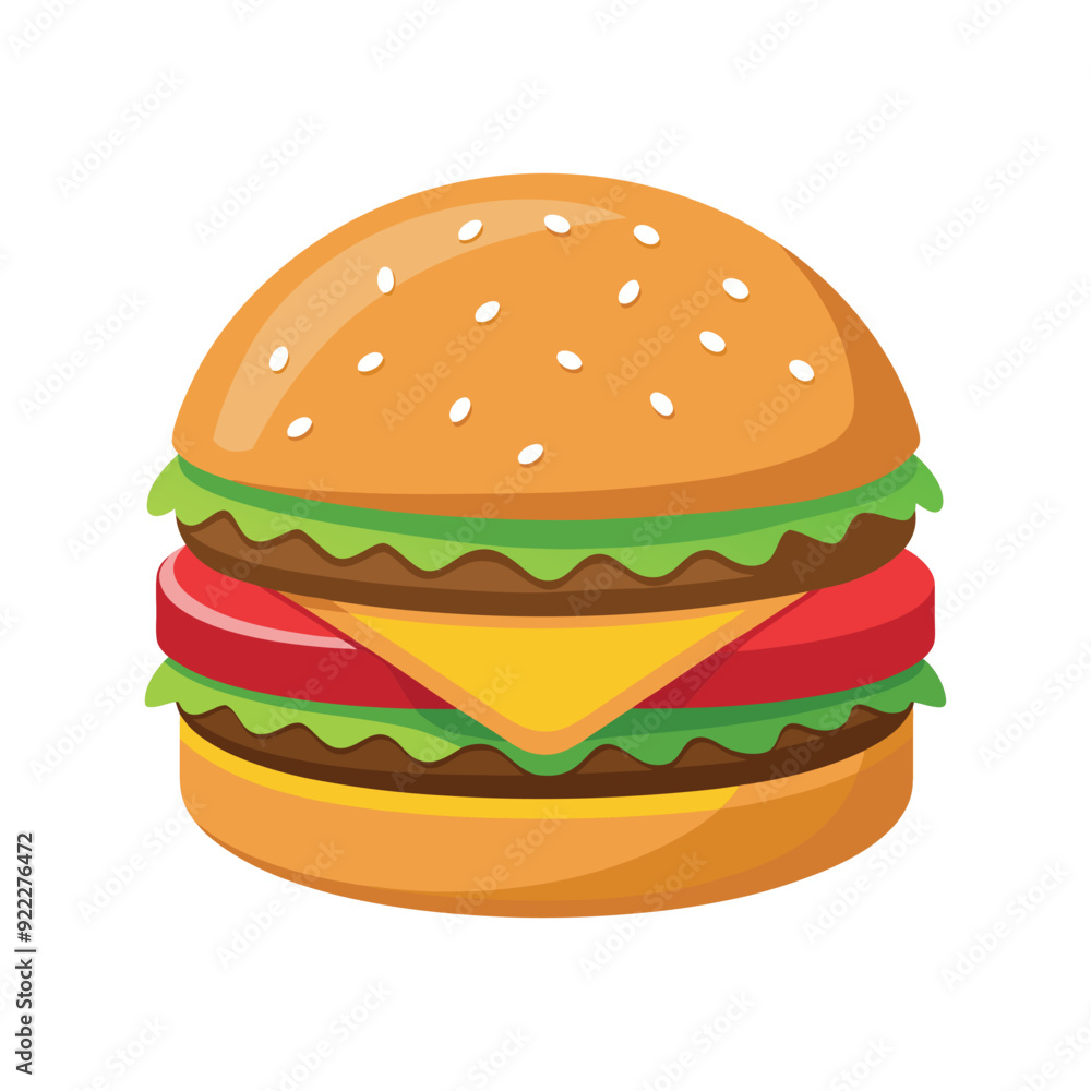 hamburger isolated vector template illustration hamburger isolated vector template illustration