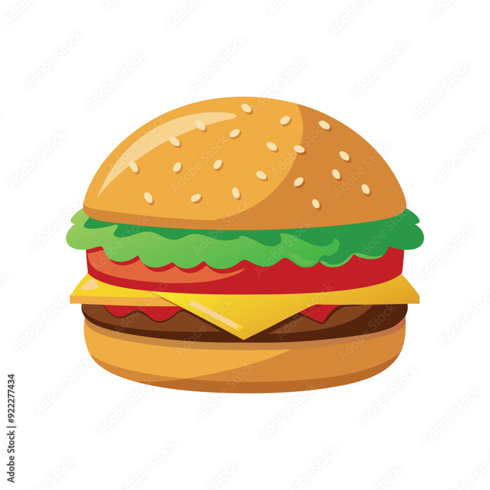hamburger isolated vector template illustration hamburger isolated vector template illustration