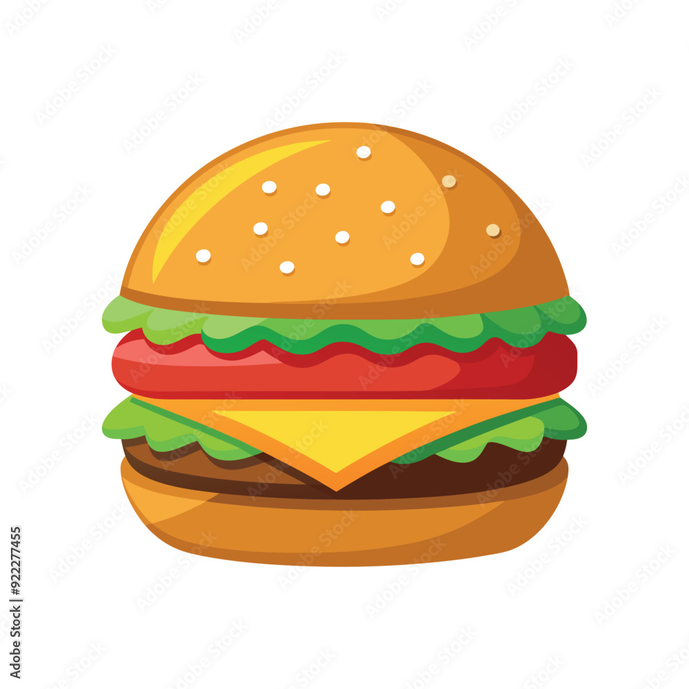 hamburger isolated vector template illustration hamburger isolated vector template illustration
