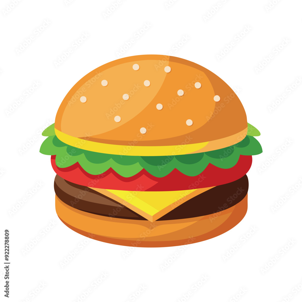 hamburger isolated vector template illustration hamburger isolated vector template illustration