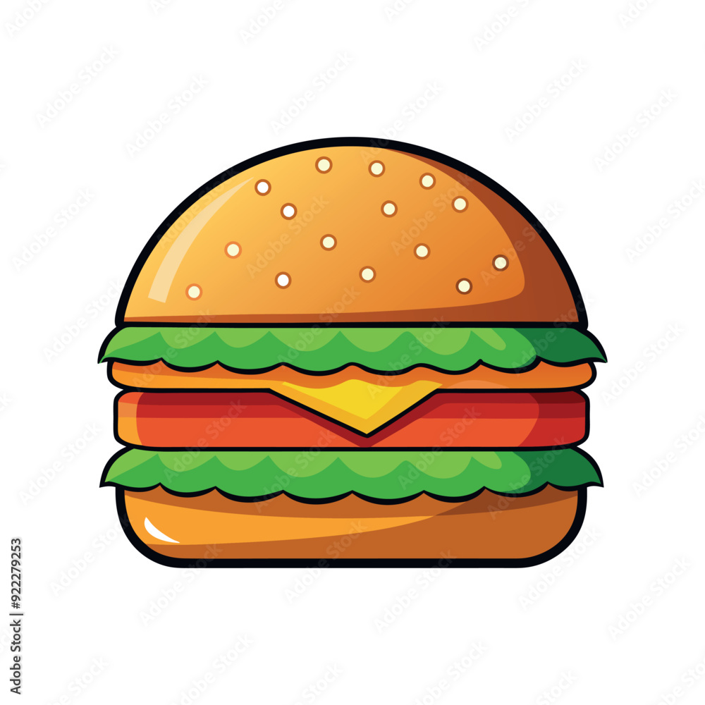 hamburger isolated vector template illustration hamburger isolated vector template illustration
