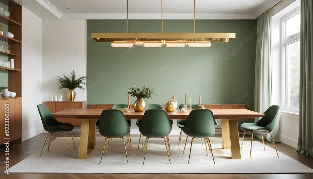 Fototapeta premium Photo interior modern design room 3d illustration