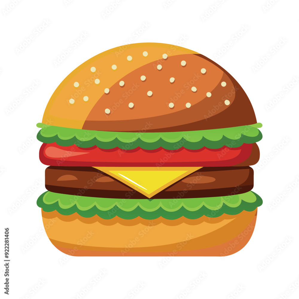 hamburger isolated vector template illustration hamburger isolated vector template illustration