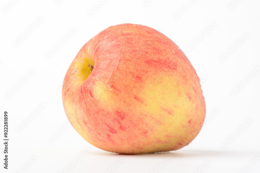 Fresh ripe apple with tiny water drops on white background Fresh ripe apple with tiny water drops on white background
