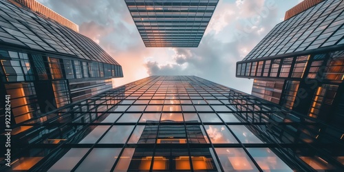 Wallpaper Mural A city skyline with a cloudy sky in the background Torontodigital.ca