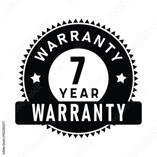 7 Year Warranty | Warranty | Icon | Vector