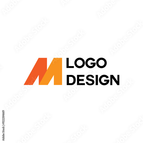 colorful business company simple logo design photo