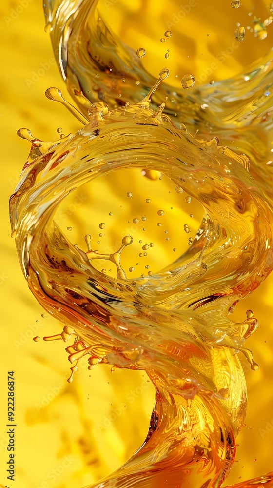 Digital technology yellow and red wave curve abstract poster background Digital technology yellow and red wave curve abstract poster background