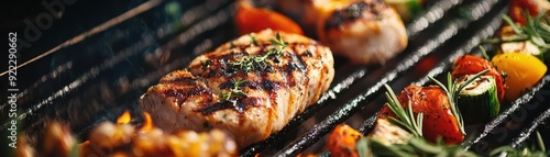 Delicious grilled chicken w...
