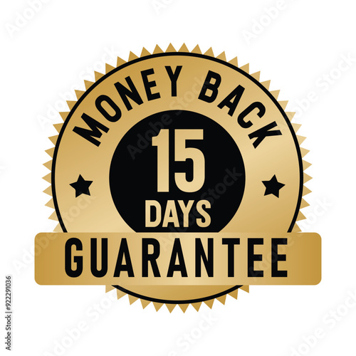 15 Days Money Back Guarantee | Money Back | Icon | Vector