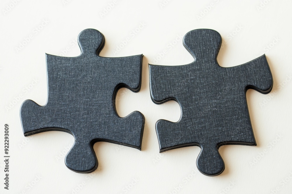 Puzzle Pieces on White Background Puzzle Pieces on White Background
