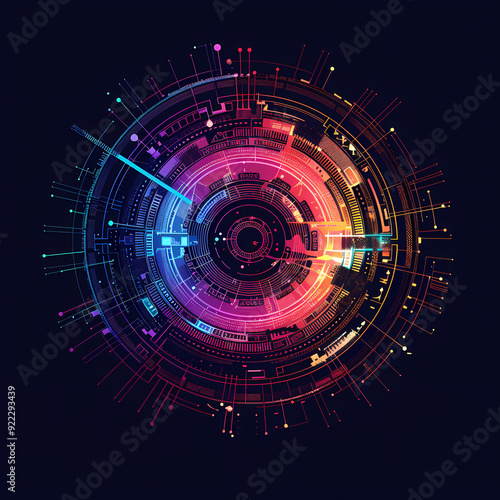 Wallpaper Mural logo symbol art design image,illustration vector. Torontodigital.ca