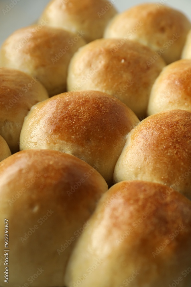 Closeup view of many delicious dough balls Closeup view of many delicious dough balls