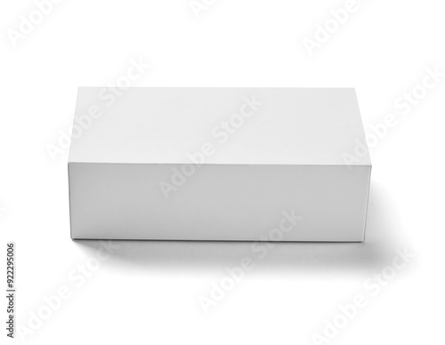 white box package mock up template product background design container cardboard blank paper pack