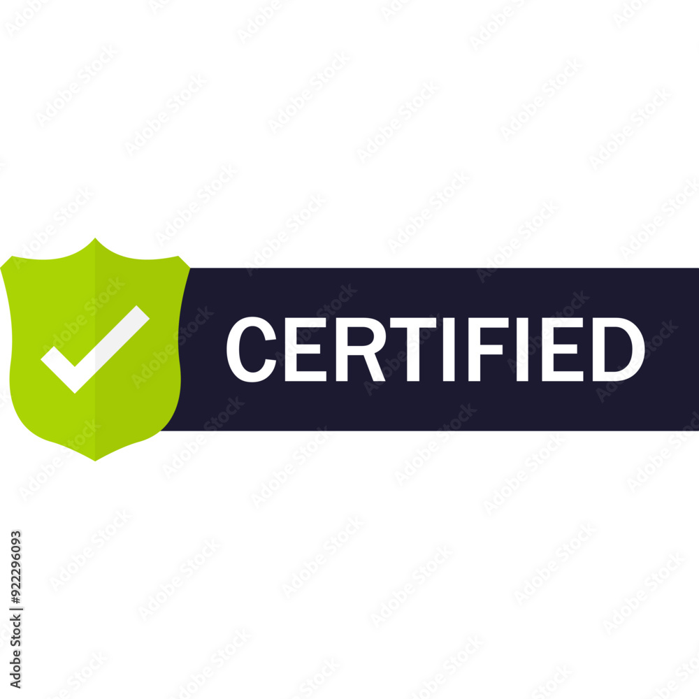 Green Сertified Stamp, Label, Sticker. Vector Icon Green Сertified Stamp, Label, Sticker. Vector Icon