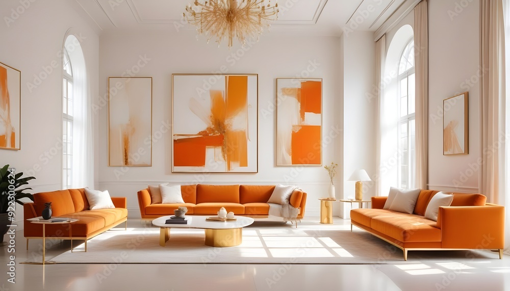 Photo interior modern design room 3d illustration Photo interior modern design room 3d illustration
