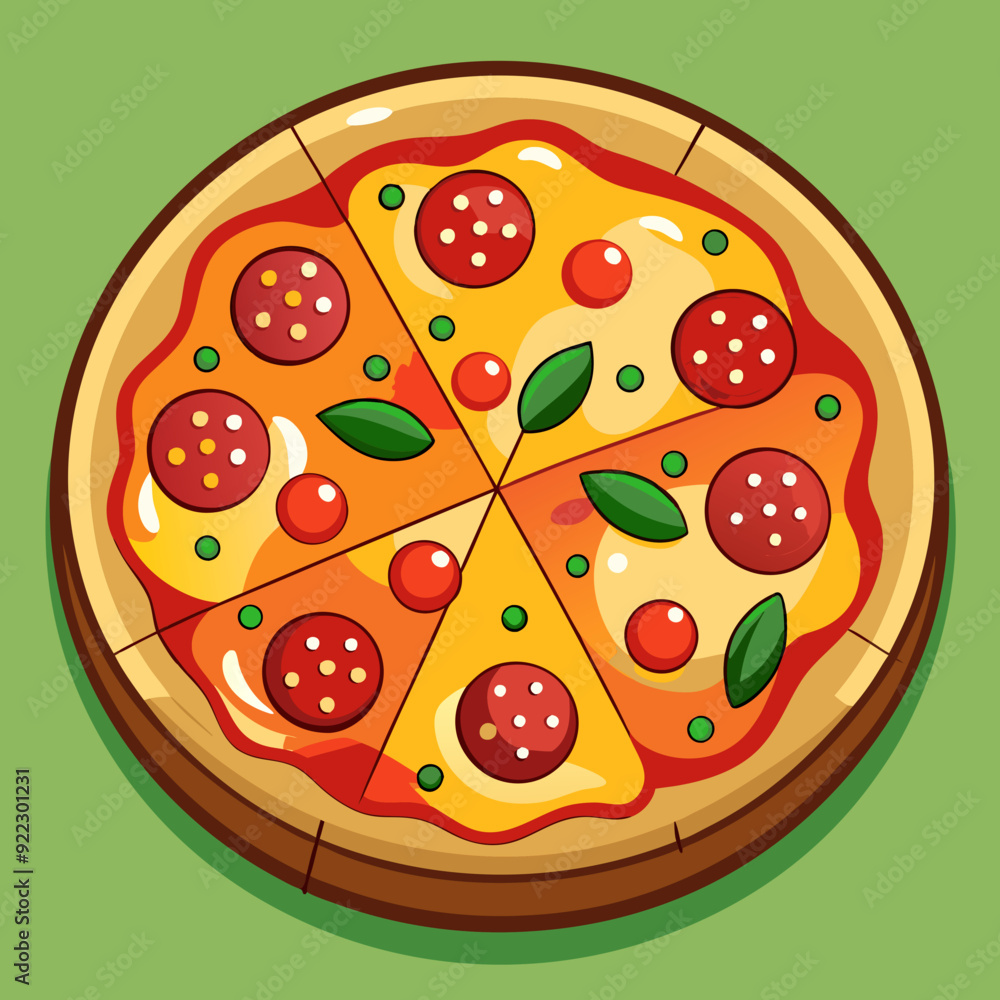illustration of pizza illustration of pizza