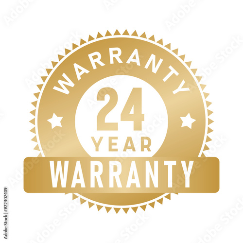 24 Year Warranty | Warranty | Icon | Vector