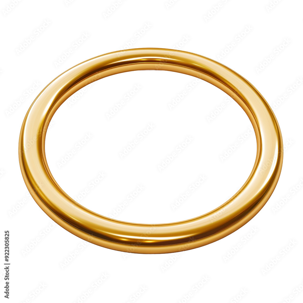 Golden Thin Frame Isolated Without Background for Design Use. Golden Thin Frame Isolated Without Background for Design Use.