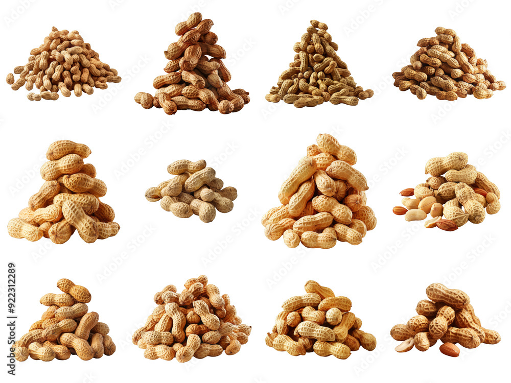 A Collection of Peanut Piles Arranged A Collection of Peanut Piles Arranged