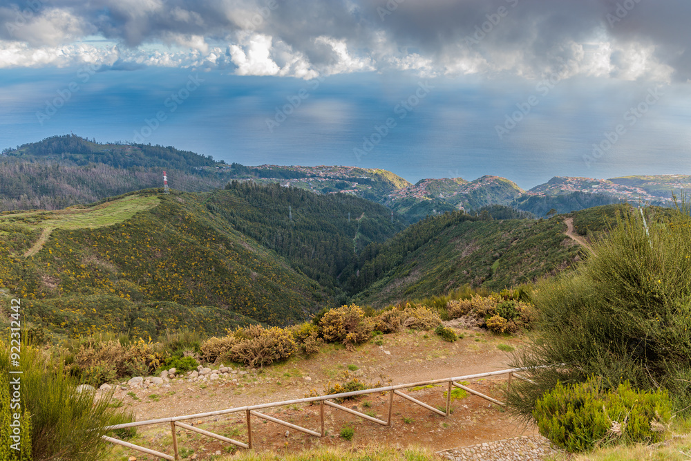 Landscape around Rabacal and Levada do Risco on the island of Madeira