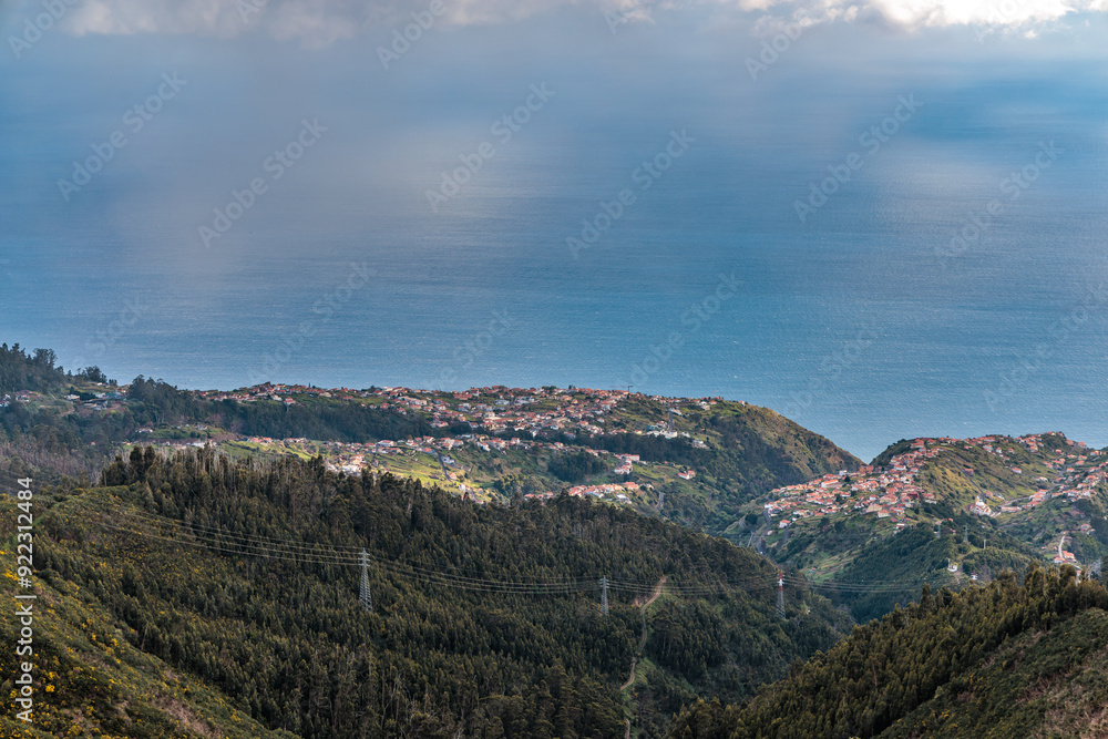 Landscape around Rabacal and Levada do Risco on the island of Madeira