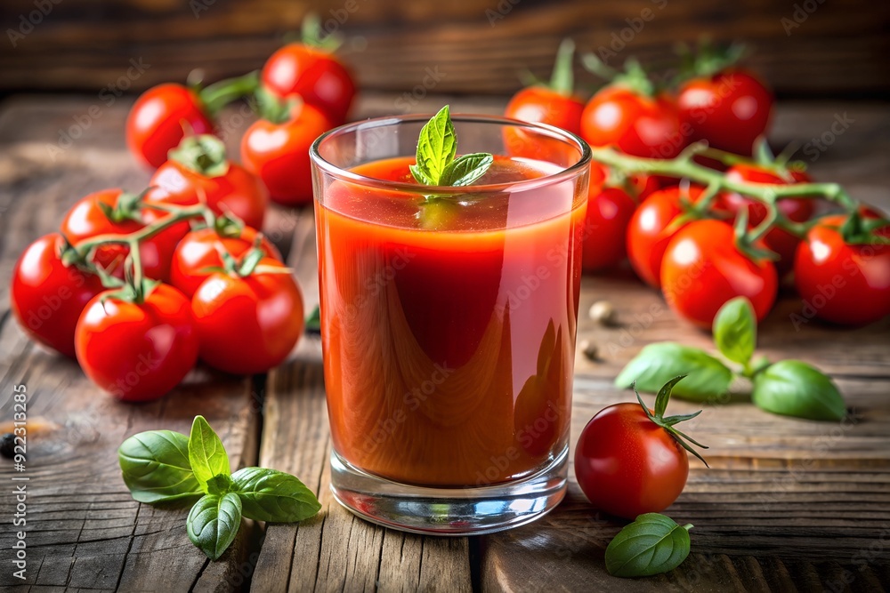 Tomato Juice Savory and slightly tangy, tomato juice is often seasoned and is a great source of vitamins A and C, making it a nutritious beverage choice. Tomato Juice Savory and slightly tangy, tomato juice is often seasoned and is a great source of vitamins A and C, making it a nutritious beverage choice.