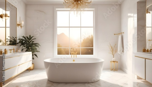 Photo interior modern design room 3d illustration