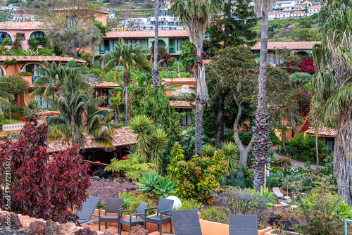 Obraz na płótnie Quinta Splendida Botanical Garden on the island of Madeira w salonie