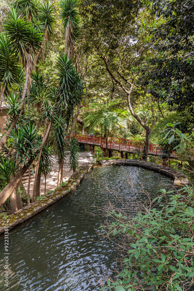 Walk around the Monte Palace Tropical Garden on the island of Madeira