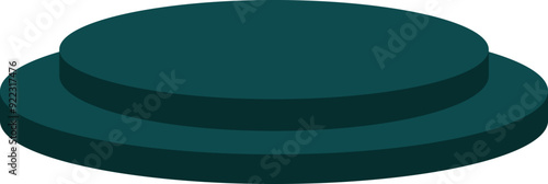 Round Stage Podium in Green, 3D Stage Podium, Scene for Marketing, Stage for Product Promotion, platform for Product