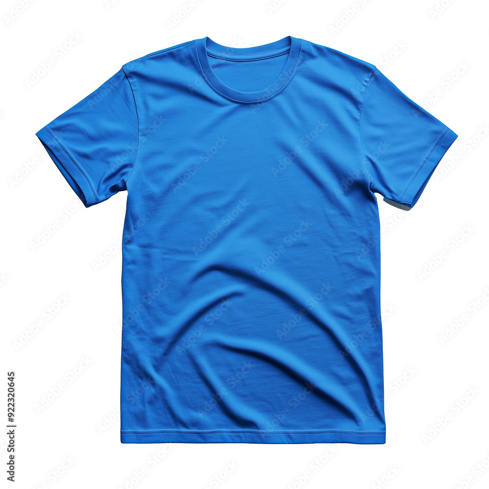 Blue short sleeve t-shirt mockup isolated on transparent or white background
Blue short sleeve t-shirt mockup isolated on transparent or white background