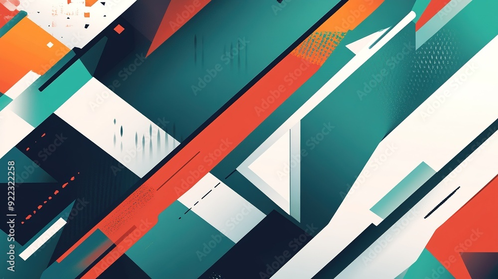 Abstract geometric pattern with vibrant colors and dynamic shapes in a modern design style Abstract geometric pattern with vibrant colors and dynamic shapes in a modern design style